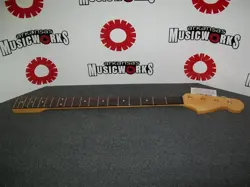 NEW ALLPARTS FENDER LICENSED JAZZ BASS MAPLE NECK, ROSEWOOD FINGERBOARD, #JRF