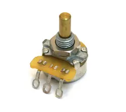 GENUINE FENDER 1 MEG LINEAR MINI GUITAR POT POTENTIOMETER - SOLID SHAFT