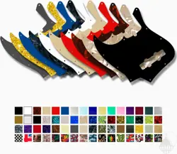 WD CUSTOM PICKGUARD FOR LEFT HAND FENDER AMERICAN STANDARD JAZZ BASS