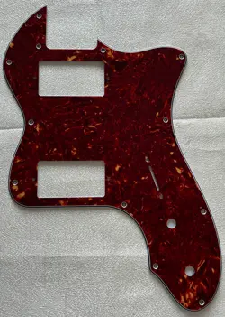 CUSTOM FOR FENDER TELECASTER '72 THINLINE PAF GUITAR PICKGUARD RED TORTOISE