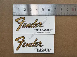 2PCS FOR FENDER TELECASTER GUITAR BASS WATERSLIDE NECK HEADSTOCK DECALS STICKER