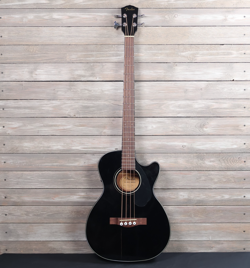 FENDER CB-60SCE ACOUSTIC ELECTRIC BASS AS IS TOP CRACKS