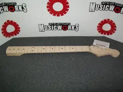 NEW - ALLPARTS FENDER LICENSED STRAT NECK, MAPLE, VEE SHAPING, SMO-V
