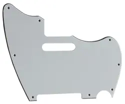 FOR FENDER WARMOTH MJT TELEMASTER JAZZCASTER GUITAR PICKGUARD 3 PLY WHITE