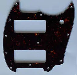 FOR FENDER OFFSET SERIES MUSTANG P90 STYLE GUITAR PICKGUARD 4 PLY BROWN TORTOISE
