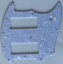 FOR FENDER OFFSET SERIES MUSTANG P90 STYLE GUITAR PICKGUARD 4 PLY WHITE PEARL