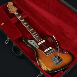 USED 1968 FENDER JAGUAR SUNBURST REAL VINTAGE NATURAL RELIC 3.85KG W/HSC