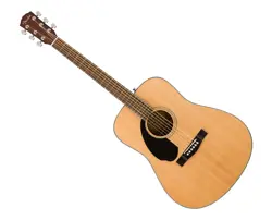 OPEN BOX FENDER CD-60S DREADNOUGHT LH ACOUSTIC GUITAR - NATURAL W/ WALNUT FB 885978875696