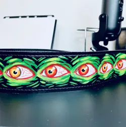 GENUINE FENDER VEGAN LEATHER GUITAR STRAP, BLACK, 2.5