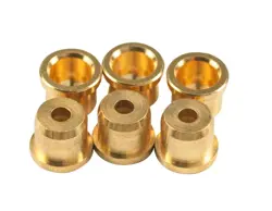 KLUSON REPLACEMENT STRING FERRULES FOR FENDER TELECASTER (SET 6) GOLD KSB115G L2