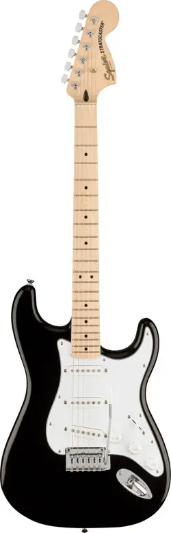 SQUIER BY FENDER AFFINITY SERIES STRATOCASTER BLACK MAPLE MODEL