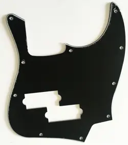 NEW 3 PLY BLACK PICKGUARD FOR FENDER TOP JAZZ BASS WITH PB PICKUP STYLE GUITAR
