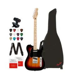 FENDER SQUIER AFFINITY SERIES TELECASTER ELECTRIC GUITAR BROWN BUNDLE