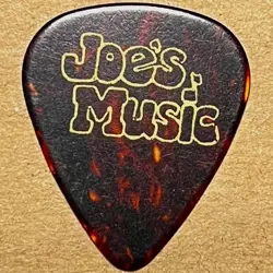VINTAGE 1990'S JOE'S MUSIC GUITAR PICK IN TORTOISE