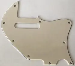 NEW GUITAR PICKGUARD FITS FENDER TELECASTER MERLE HAGGARD F HOLE ,VINTAGE YELLOW