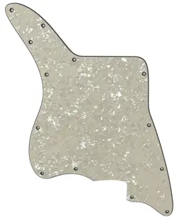 GUITAR PARTS PICKGUARD  FOR FENDER US JAZZMASTER BLANK GUITAR-IVORY-WHITE PEARL