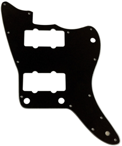FOR FENDER US JAZZMASTER NO STYLE GUITAR PICKGUARD 3 PLY BLACK