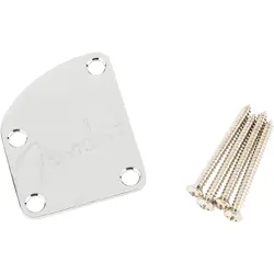 FENDER CONTOURED HEEL NECK PLATE CHROME