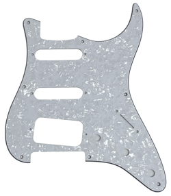 PICKGUARD FOR FENDER 8 SCREW STRATOCASTER START HSS STYLE GUITAR-WHITE PEARL