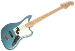 ELECTRIC BASS GUITAR FENDER MEXICO PLAYER JAGUAR MN TPL S/N MX22141879 WITH CASE