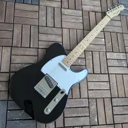 SQUIER BY FENDER TELECASTER BLACK ELECTRIC GUITAR SOLID BODY 6-STRING TELE