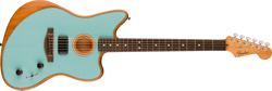 FENDER ACOUSTASONIC PLAYER JAZZMASTER, ROSEWOOD FINGERBOARD, ICE BLUE
