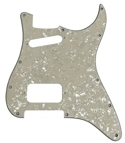 PICKGUARD FOR FENDER US 11 SCREW HOLE HS STYLE GUITAR  4-PLY-IVORY WHITE PEARL