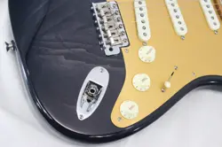 FENDER AMERICAN CUSTOM STRATOCASTER ELECTRIC GUITAR, ASH BODY, EBONY TRANS