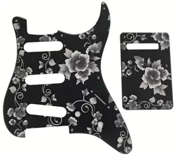 NEW 3 PLY FLOWER PATTERN FOR FENDER 57' 8 SCREW STRAT BACKPLAT GUITAR PICKGUARD