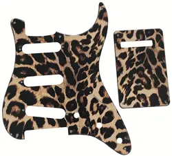 NEW 3 PLY LEOPARD STRIPE FOR FENDER 57' 8 SCREW STRAT BACKPLAT GUITAR PICKGUARD