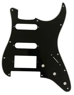 NEW FOR FENDER STRAT FLOYD ROSE TREMOLO HSS GUITAR PICKGUARD 3 PLY BLACK
