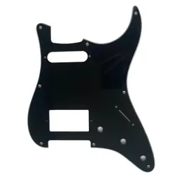 FOR FENDER 8 SCREW STRATOCASTER HS HUMBUCKER STYLE GUITAR PICKGUARD 3 PLY BLACK