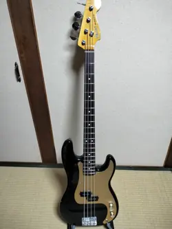ELECTRIC BASS GUITAR FENDER JAPAN PB38 PRECISION SUNBURST S/N O004973