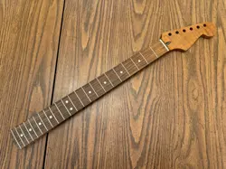 STRATOCASTER 22 FRET GUITAR NECK /ROASTED MAPLE, FITS/FENDER STRAT