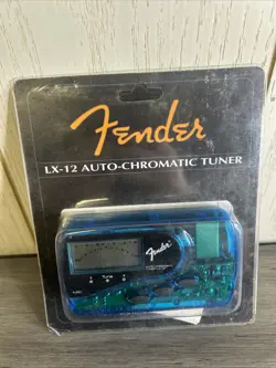 NEW FENDER LX-12 DIGITAL TUNER, SEE THRU AQUA COLOR