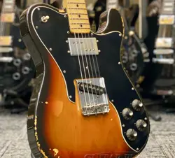 FENDER 1974 TELECASTER CUSTOM USED ALDER BODY SUNBURST W/HARD CASE