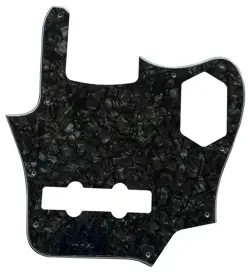 CUSTOM FOR FENDER US JAGUAR BASS STYLE GUITAR PICKGUARD SCRATCH PLATE BLACK PEAR