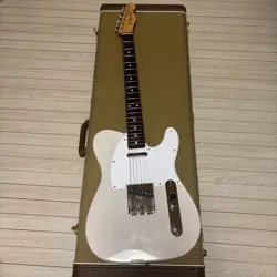 ELECTRIC GUITAR FENDER JIMMY PAGE MIRROR TELECASTER WHITE BLONDE WITH CASE