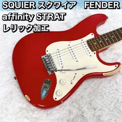 SQUIER BY FENDER AFFINITY SERIES STRATOCASTER  ELECTRIC GUITAR RED USED