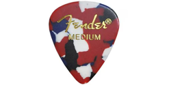 FENDER 351 SHAPE CONFETTI MEDIUM GUITAR PICK FREE SHIPPING FROM JP #2508_085