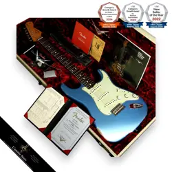 FENDER CUSTOM SHOP MBS 1960 STRATOCASTER RELIC LAKE PLACID BLUE