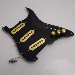 PREWIRED LOADED PICKGUARD SSS BURNS TRI SONIC SINGLE PICKUP FOR FENDER GUITAR