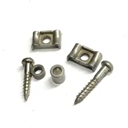 2 VINTAGE AGED GOTOH STRAT TELE STRING RETAINERS GUIDE FENDER RELIC GUITAR MIJ