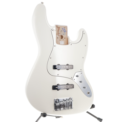 FENDER JAZZ BASS V BODY PLAYER SERIES POLAR WHITE FINISH MISSING KNOBS