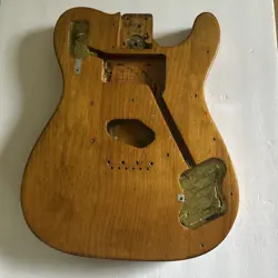 USA FENDER 1972 1973 NATURAL TELECASTER CUSTOM ALDER BODY LITE WEIGHT TELE 4.10