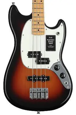FENDER PLAYER II MUSTANG BASS PJ - 3-COLOR SUNBURST WITH MAPLE FINGERBOARD