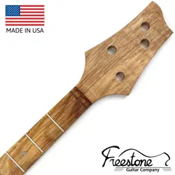BASS GUITAR NECK- CANARYWOOD ON MAPLE - FITS FENDER JBASS