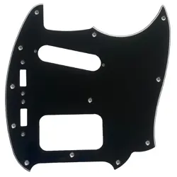 FOR FIT FENDER KURT COBAIN MUSTANG HS STYLE GUITAR PICKGUARD 3 PLY BLACK
