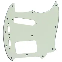 FOR FIT FENDER KURT COBAIN MUSTANG HS GUITAR PICKGUARD 3 PLY PARCHMENT