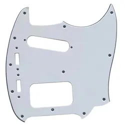 FOR FIT FENDER KURT COBAIN MUSTANG HS STYLE GUITAR PICKGUARD 3 PLY WHITE